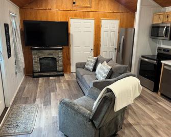Charming 2-bedroom mini house in east Fayetteville on the middle fork river. - Fayetteville - Living room