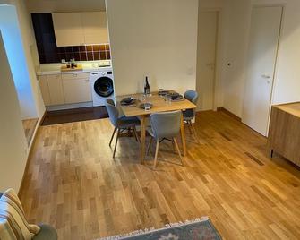 Beautiful heritage 1 bedroom apartment - Genève - Matsal