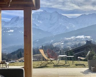 Cosy chalet facing Mont Blanc - Combloux - Balcon