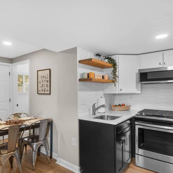 Kitchen view of Lovely Gem w/ Perfect Combo of Flair & Class