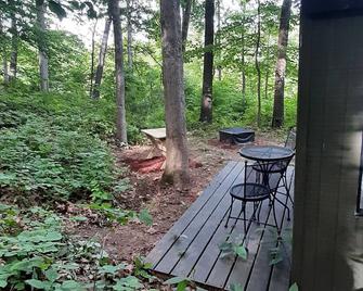 Hike to your tiny cabin in the woods, we will leave the solar lights on for you. - Mineral Wells - Innenhof