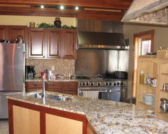 Rustic, Elegant 8,000 Sq. Ft. Timber Frame Lodge in Southwest Wisconsin. - Spring Green - Kitchen