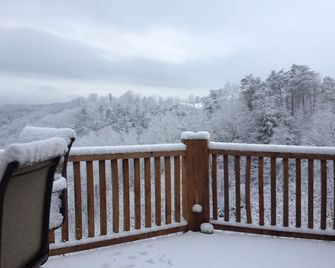 Luxury Mountain Cabin - Marshall - Balcony