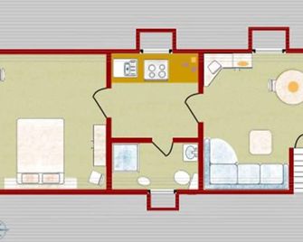 Ferienwohnung Dünenrose - Norderney - Floorplan