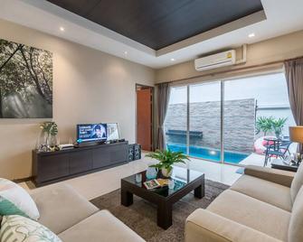 Anb Pool Villa Modern 3br At The Ville Jomtian Pattaya - Jomtien - Living room