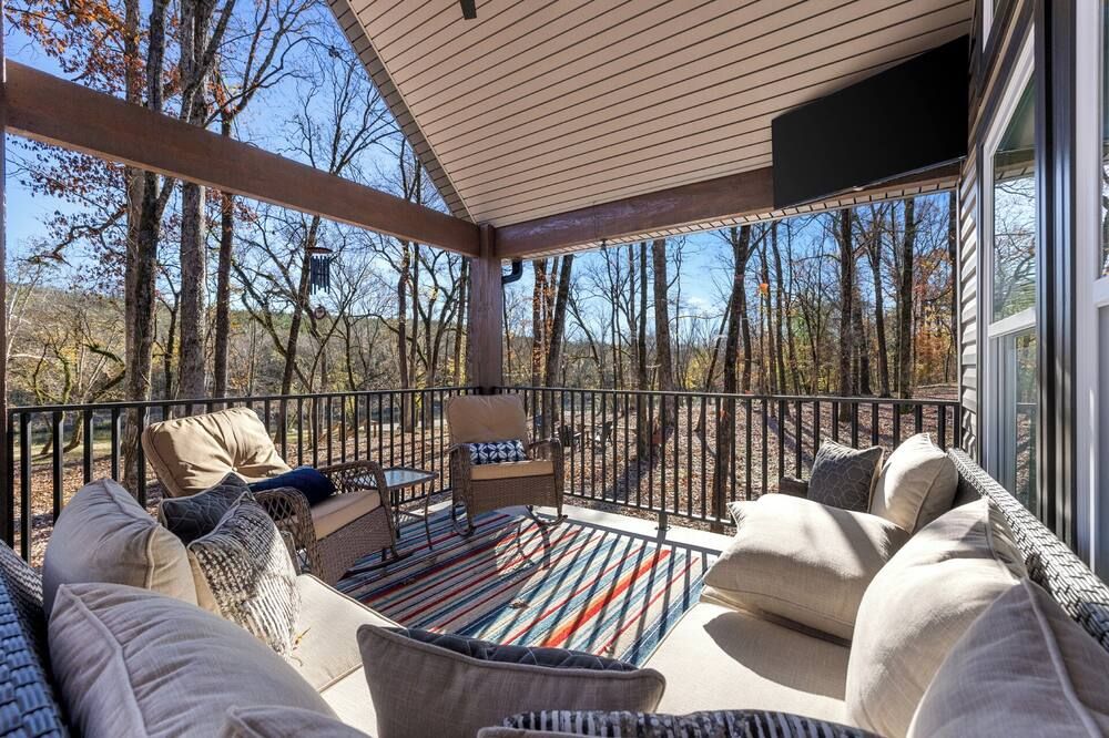 Charming cabin, Float On Inn, on the banks of the beautiful Cossatot River. - De Queen - Balkon