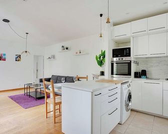 Bright Apartment 1br/2p – St Ouen - Saint-Ouen-l’Aumône - Cocina