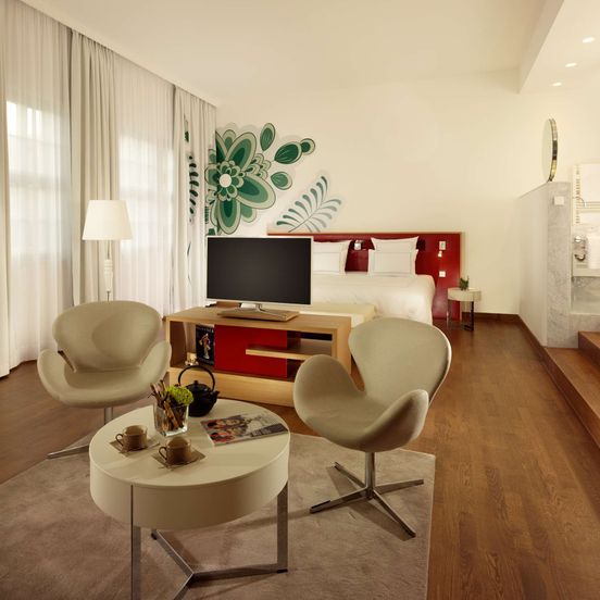 Living room view of Hyperion Hotel Dresden Am Schloss