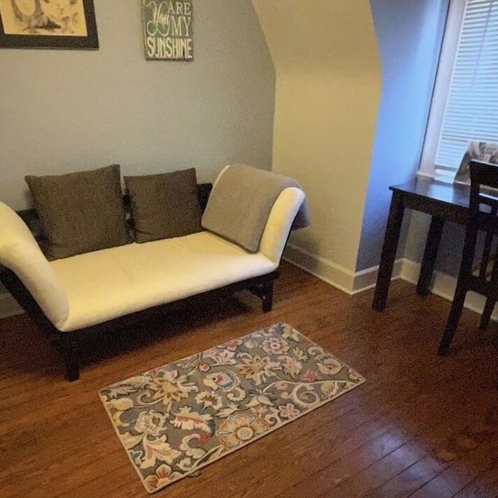 Living room view of Historic Gem in the Heart of Hilton Village on the James River