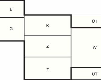 4 person holiday home in Grenaa-By Traum - Grenaa - Floorplan