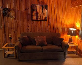 Cozy cabin with backyard stream close to Au Sable River and the best ATV trails - Mio - Living room