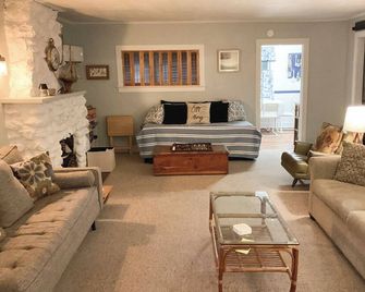 Sleep 6, Lakeview Cottage with private beach, boat dock & spectacular views. - Idlewild - Living room