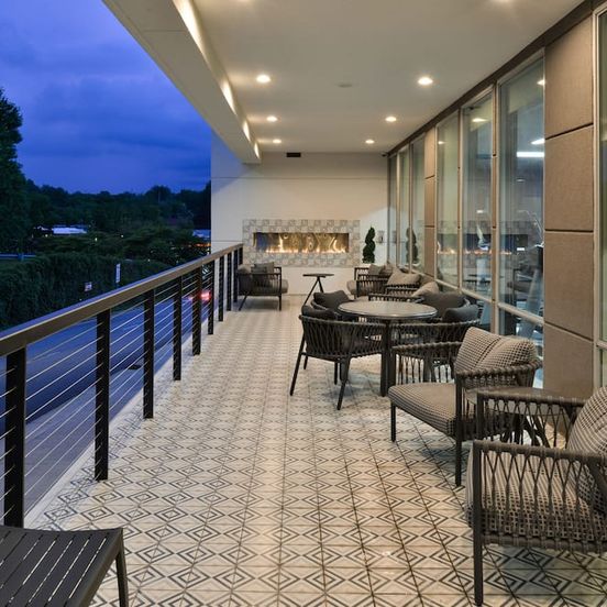 Balcony view of TownePlace Suites by Marriott Asheville Downtown