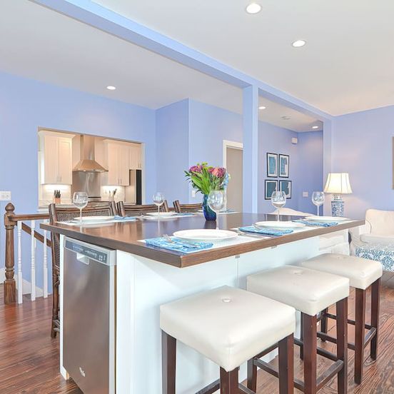 Dining room view of Stonington Borough with Water Views
