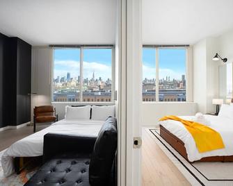Exclusive 1br Apt With Nyc View And Pool - Hoboken - Bedroom