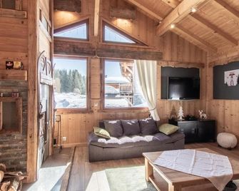 Luxury chalet in the middle of the ski slopes - Taninges - Salon