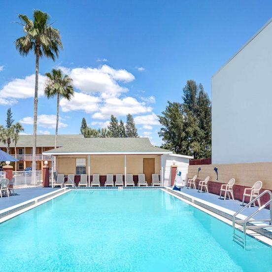 Pool view of Howard Johnson by Wyndham Ft. Myers FL