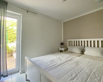 Chic 2-room oasis of well-being with terrace & garden in Waldbronn - Waldbronn - Bedroom