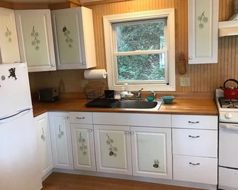 Cozy Cottage on the shores of Lake Champlain with views of the Adirondacks - Charlotte - Kitchen