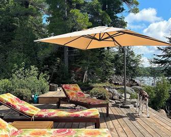 Beautiful, Rustic Island Cottage on a Gorgeous Lake - South River - Patio