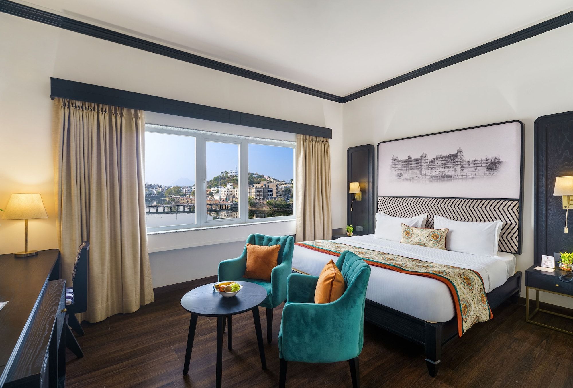 Rajdarshan - A Lake View Hotel in Udaipur - אודאיפור - חדר שינה