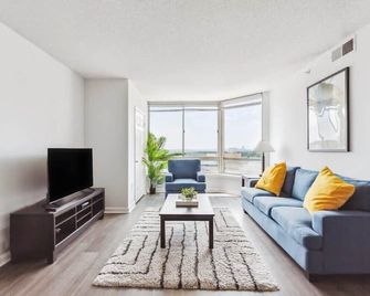 2br Luxury City Suite With Gym & Pool - 阿靈頓（阿靈頓縣） - 客廳