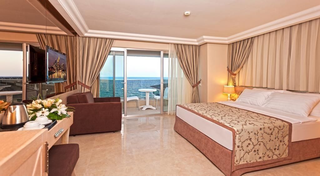 Xperia Saray Beach Hotel - אלניה - חדר שינה