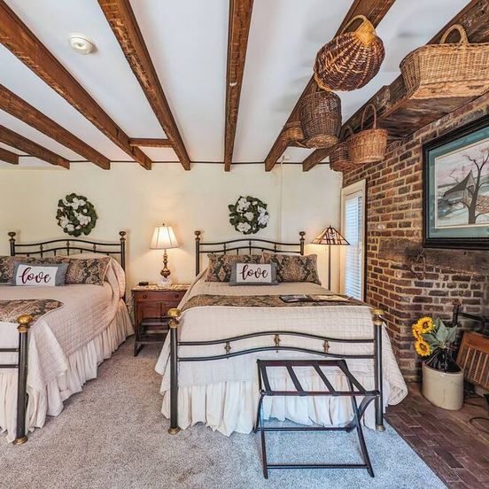 Bedroom view of The Richard Johnston Inn & 1890 Caroline House