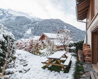 6p Chalet On Ski La Plagne Les Arcs-A Champagny En Vanoise - Champagny-en-Vanoise - Patio