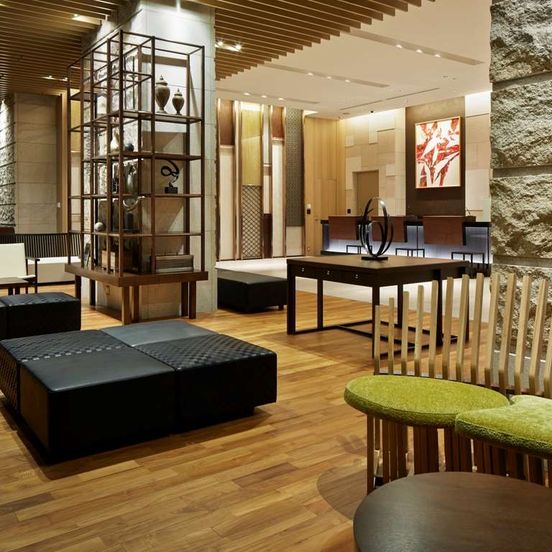 Lobby view of Mitsui Garden Hotel Osaka Premier