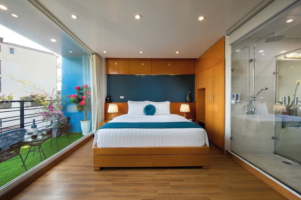 Hanoi Lotus Boutique Hotel - האנוי - חדר שינה
