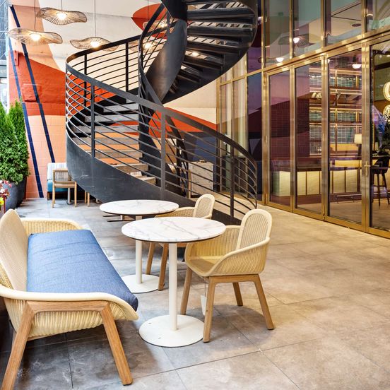 Lobby view of Grayson Hotel