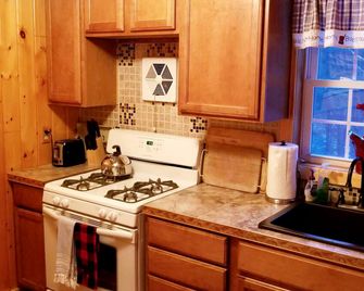 Secluded Lumberjack Cabin w/ Hot Tub, Pool & Lake - Haverhill - Kitchen