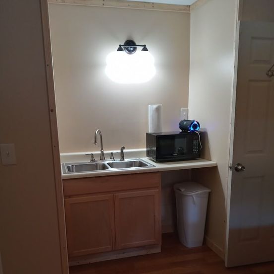 Kitchen view of Big Mountain Cabins with direct access to Windrock ATV Park