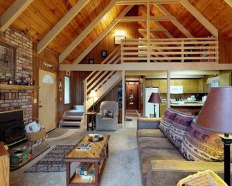 Beautiful cabin w/ big deck and wraparound deck, near hiking & skiing - dogs ok - Arnold - Living room