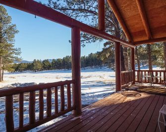 Coleman Velo - Secluded Rustic Cabin - Angel Fire - Balcony