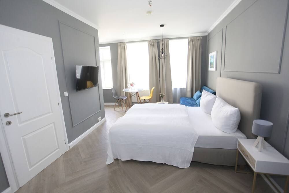 Zollikof Aparts - Sauna & Studioapartments - לייפציג - חדר שינה