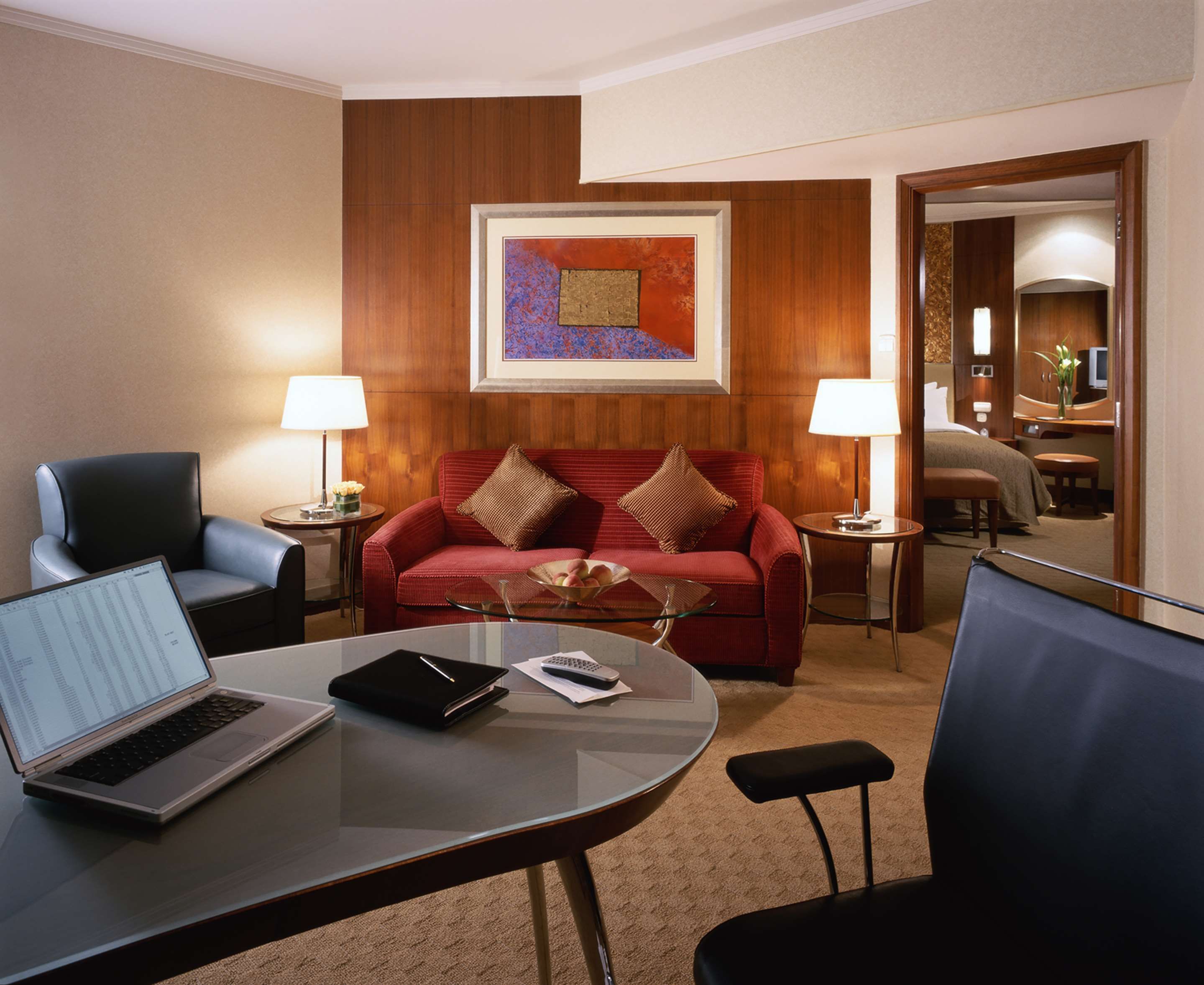 Living room view of China World Hotel, Beijing