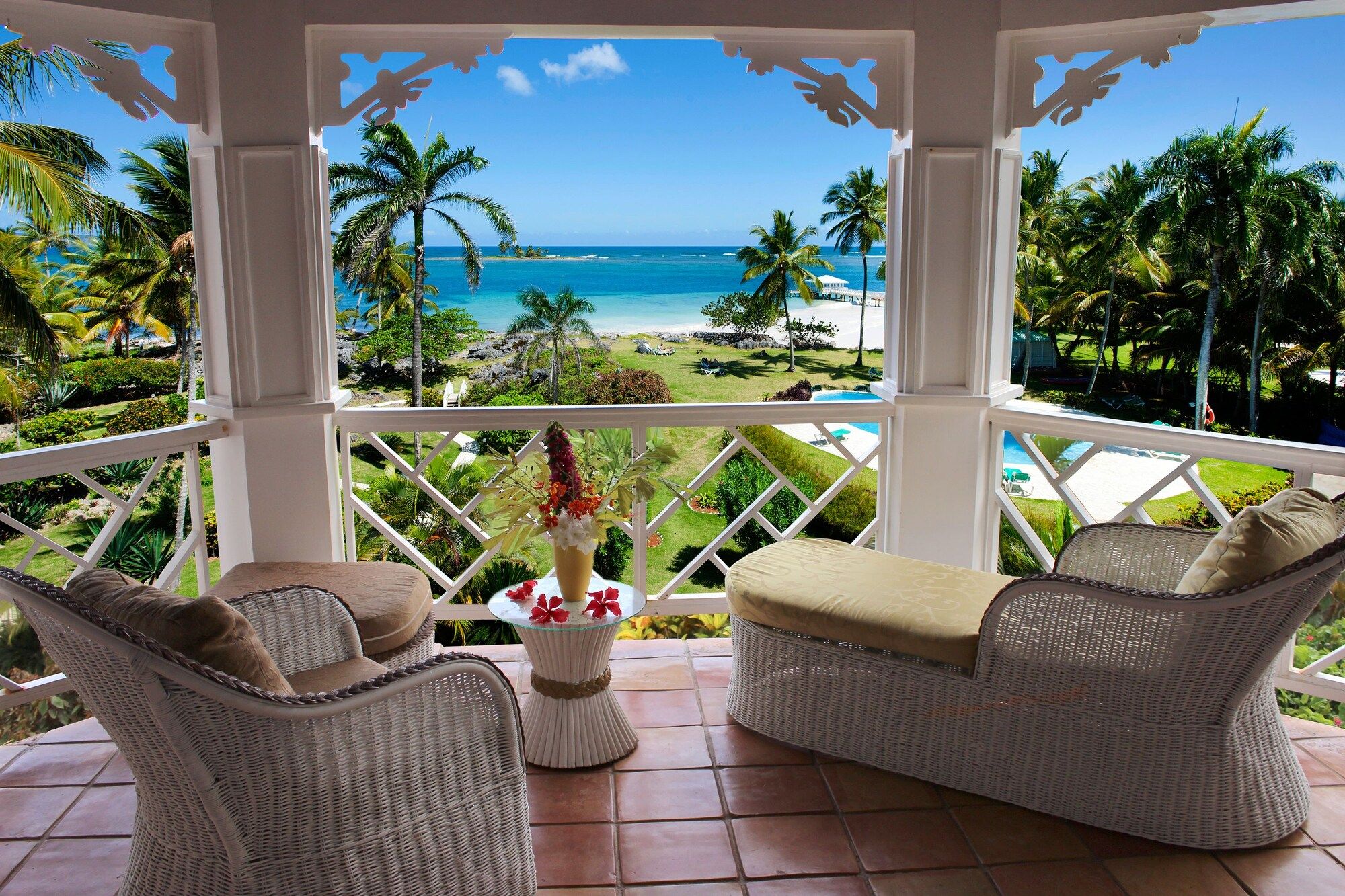 Hotel Villa Serena - Samana - Varanda