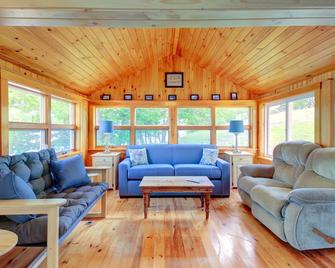 Newly Restored Waterfront Cottage with Private Dock, Fireplace, & Farm - Dogs OK - Waldoboro - Living room
