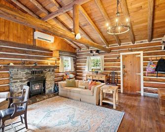 Cozy Log Cabin: Riverside Retreat - Castle Rock - Sala de estar