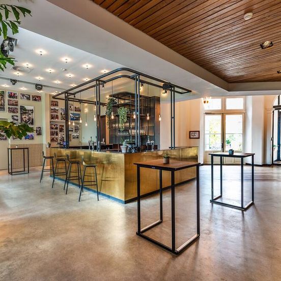 Lobby view of Hotel Arena