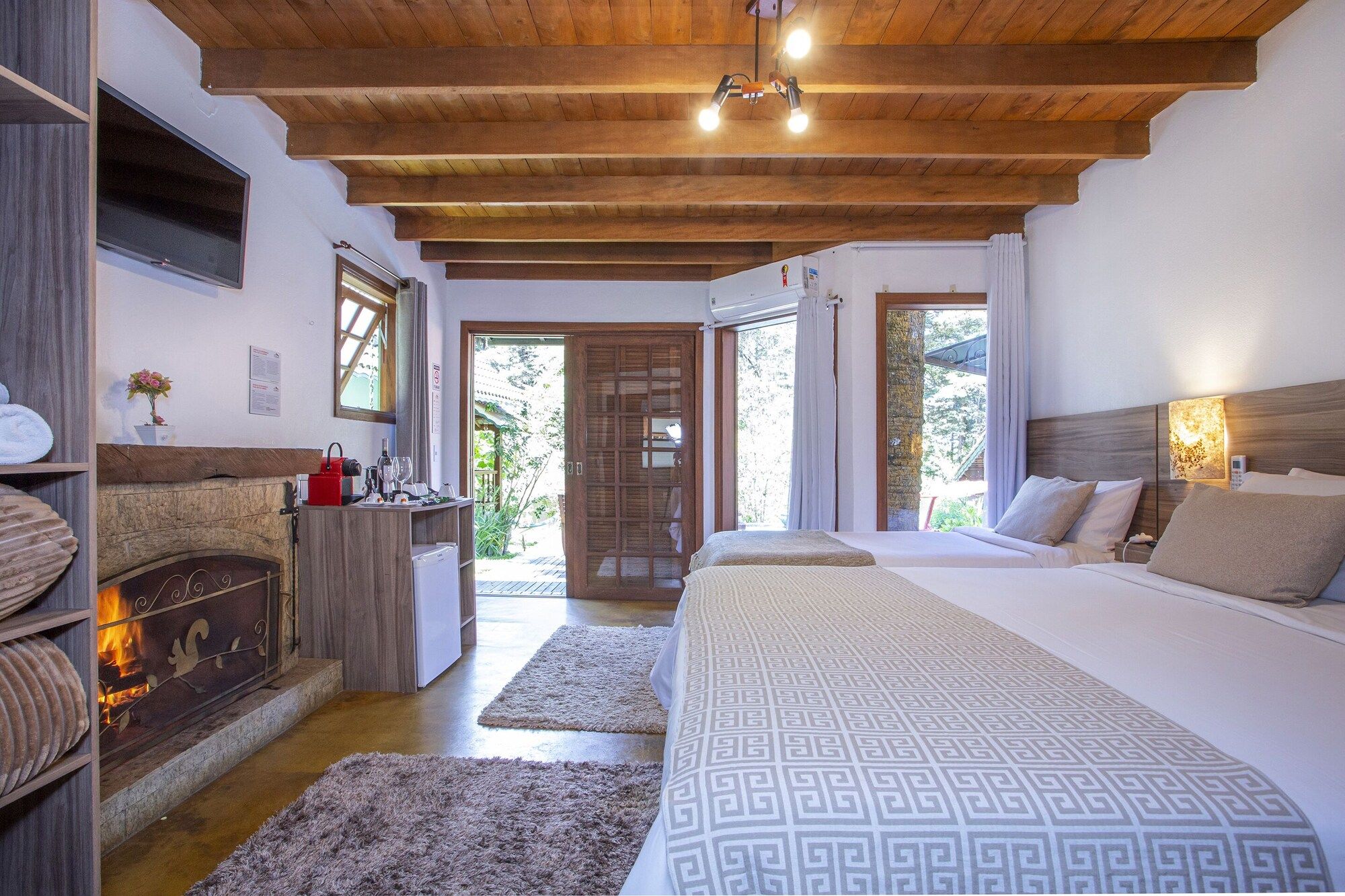 Pousada Suica Mineira Garden - Monte Verde - Schlafzimmer