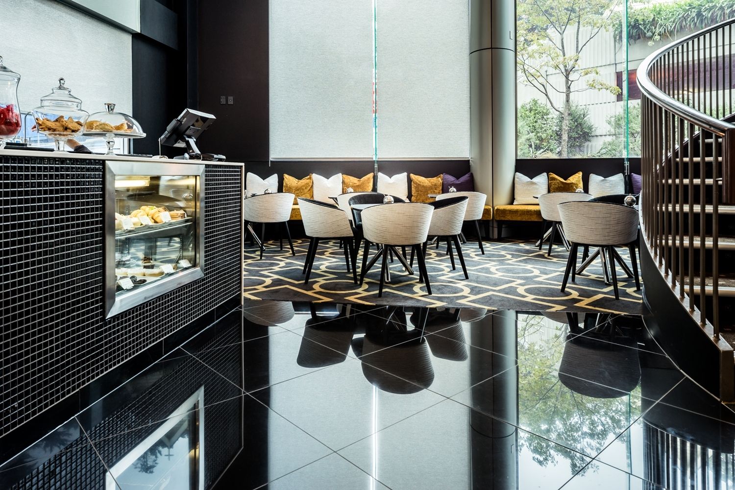 Lobby view of Bolton Hotel