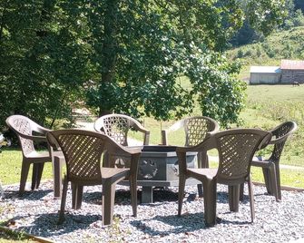 Devine Black Bear Retreat a welcoming, cozy, peaceful farm in Roan Mountain, TN - Roan Mountain - Patio