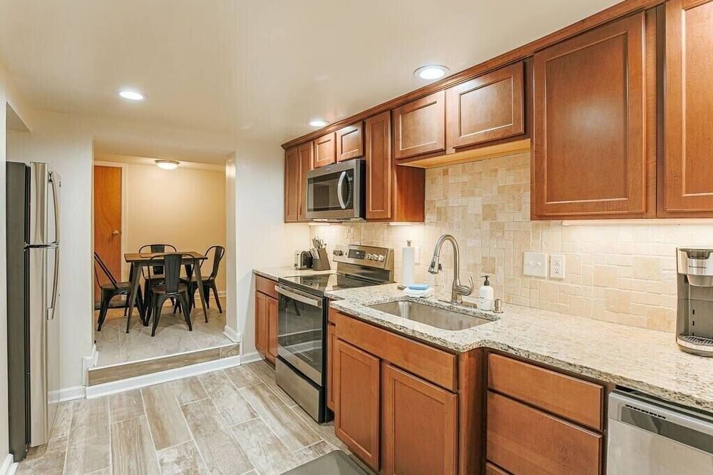 Kitchen view of Staunton Underground: Center of Downtown