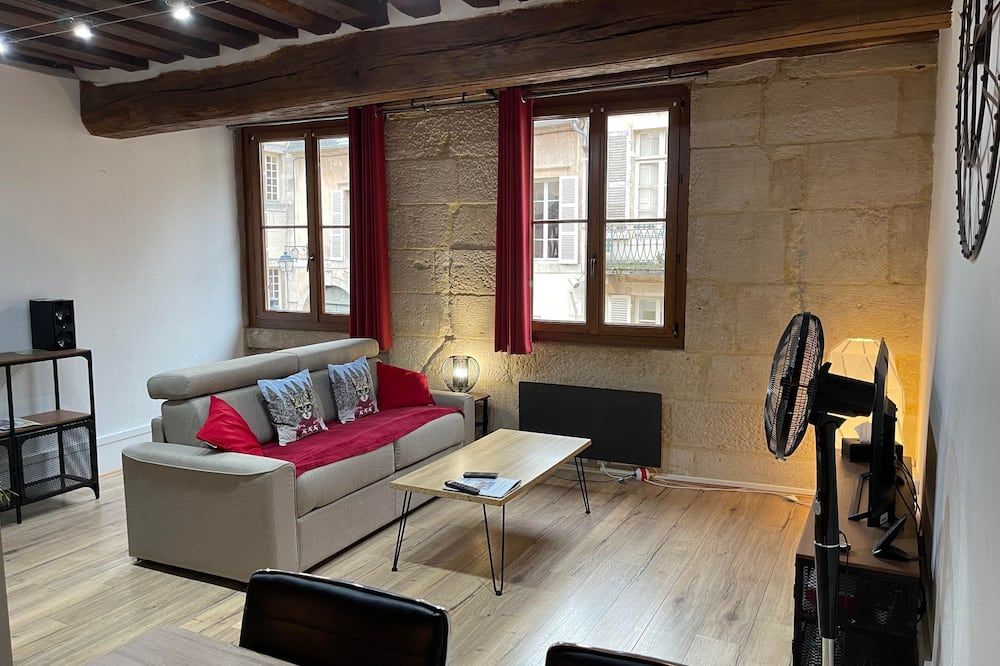 Appartements chez Delphine et Guillaume au coeur de Semur en Auxois - Semur-en-Auxois - Salon