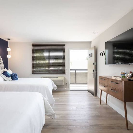 Bedroom view of California Inn