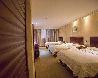 Greentree Inn Jining Jiaxiang County Jianshe South Road Express Hotel - Jining - Bedroom