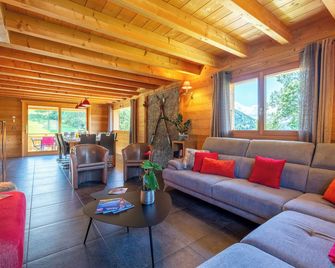 4 chalet, Jacuzzi, Sauna, relaxation area, splendid mountain view - Saint-Jean-de-Sixt - Salon